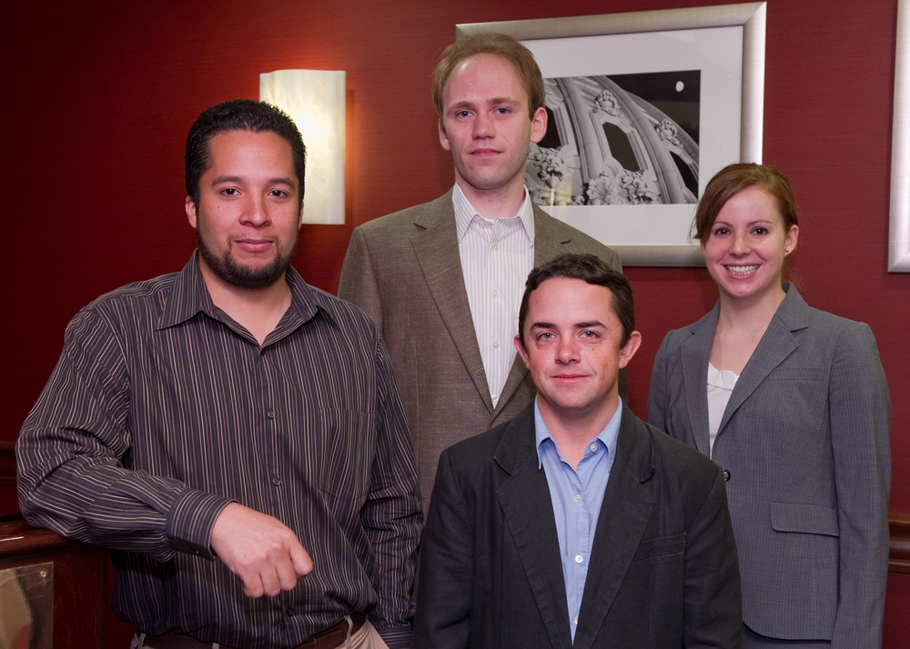 Miguel Morales, Forrest Doss, Dylan Spaulding and Laura Berzak Hopkins presented at the 2010 program review and became the first class of fellows to complete the DOE NNSA SSGF.
