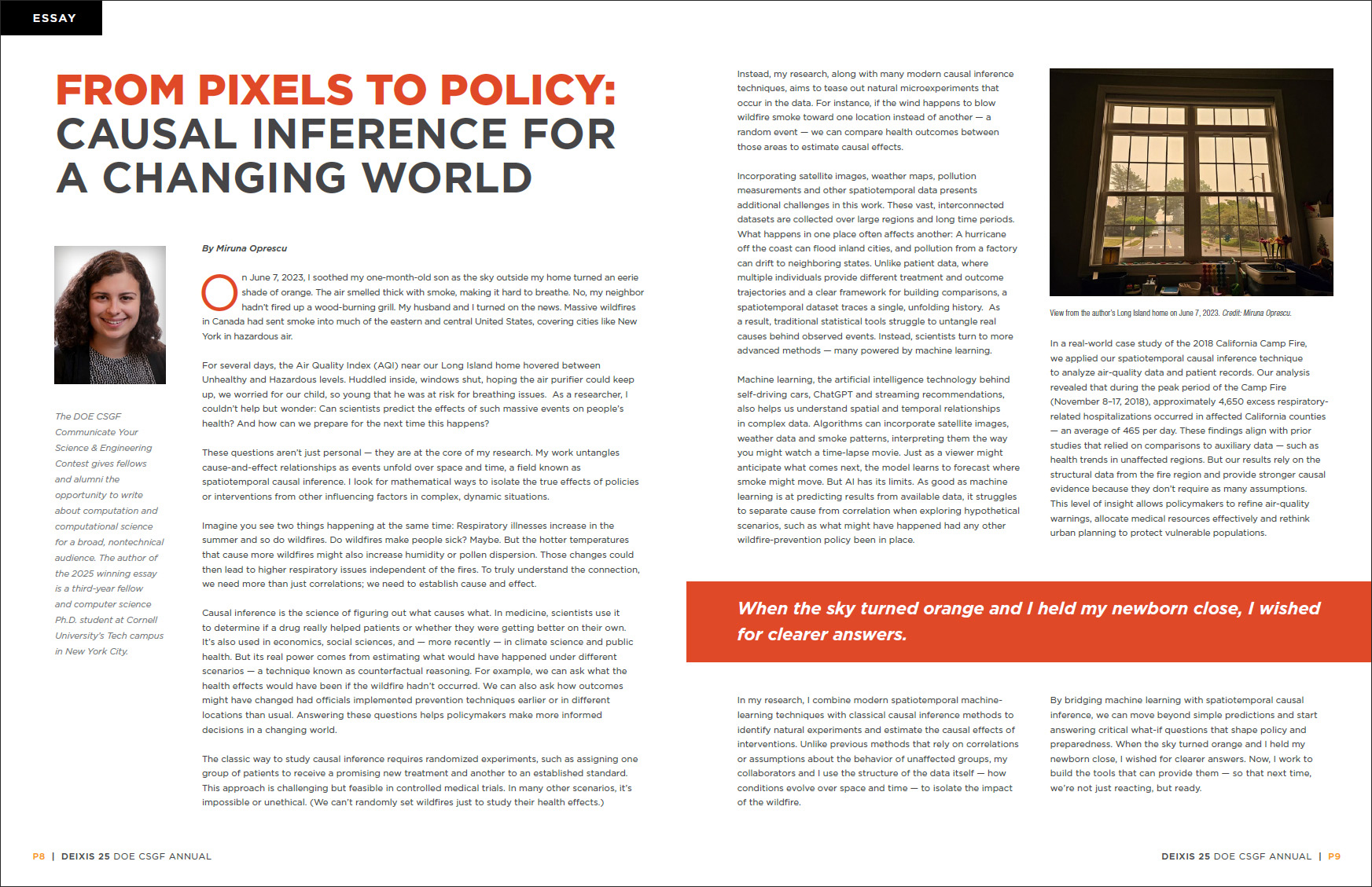 Miruna Oprescu's 2025 winning essay featured in DEIXIS magazine.