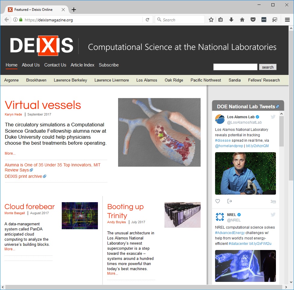 DEIXIS: Computational Science at the National Laboratories