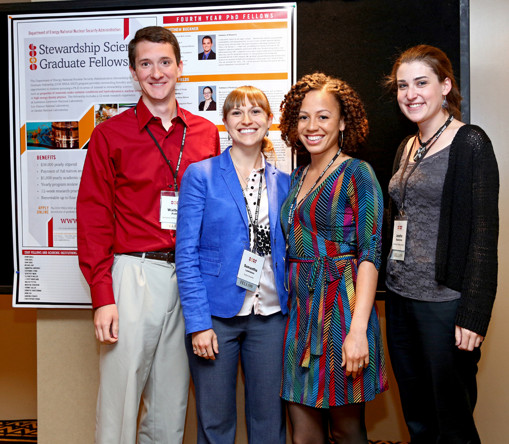 Winners of the 2013 poster contest: Walter Pettus, Samantha Lawrence, Mareena Robinson and Jennifer Shusterman.