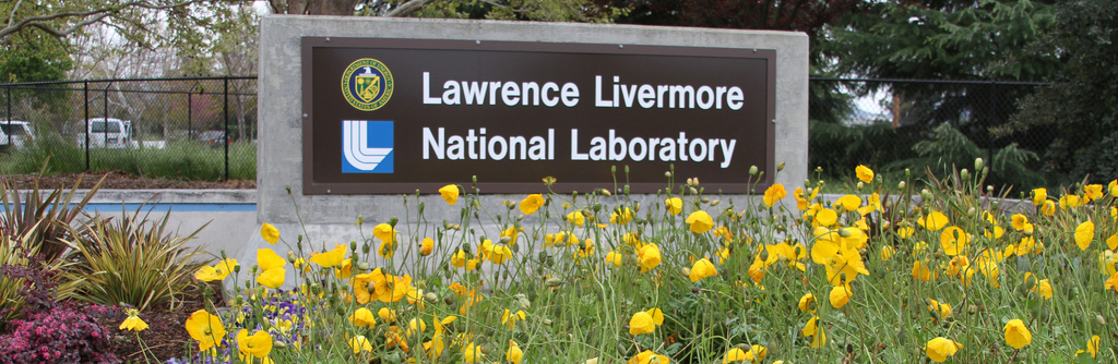 Lawrence Livermore National Laboratory signage (image courtesy of the lab).