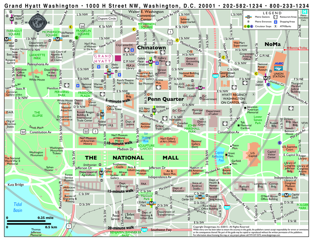 Click to download/print a map of the Downtown D.C. area.