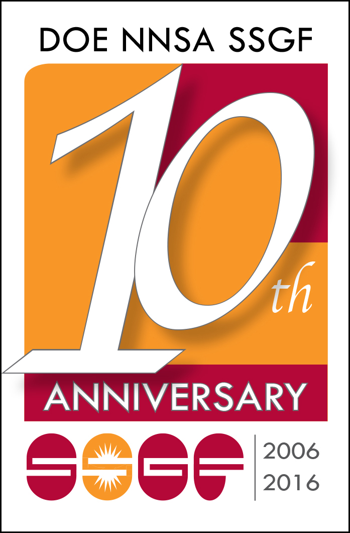 DOE NNSA SSGF 10th Anniversary Logo