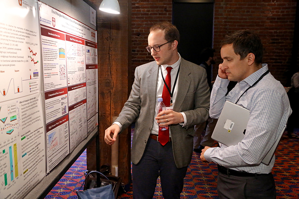 Fellows present their research at the annual poster session. Fellows present their research at the annual poster session.