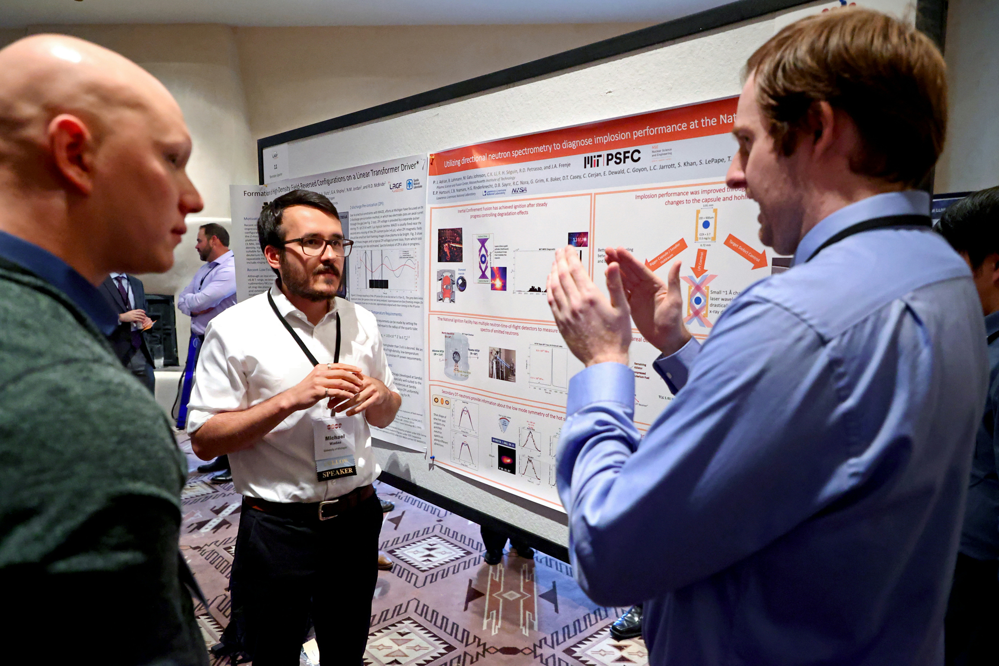 Fellows present their research at the annual poster session.