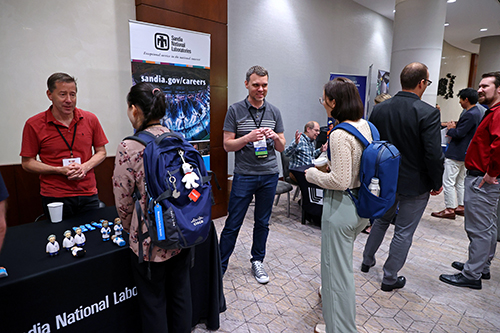 Fellows present their research at the annual poster session.